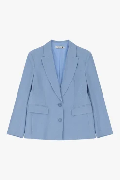 Blazer con botones y estampado