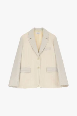 Blazer con botones y rayas