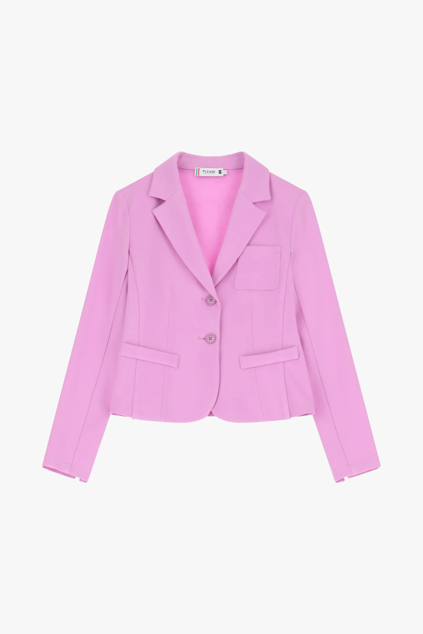 Blazer de corte entallado con botonadura sencilla