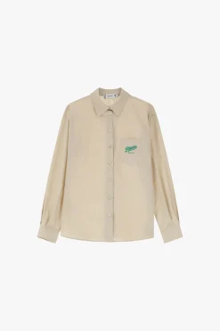 Camisa clásica de manga larga con logo