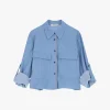 Camisa con bolsillos y mangas 3/4