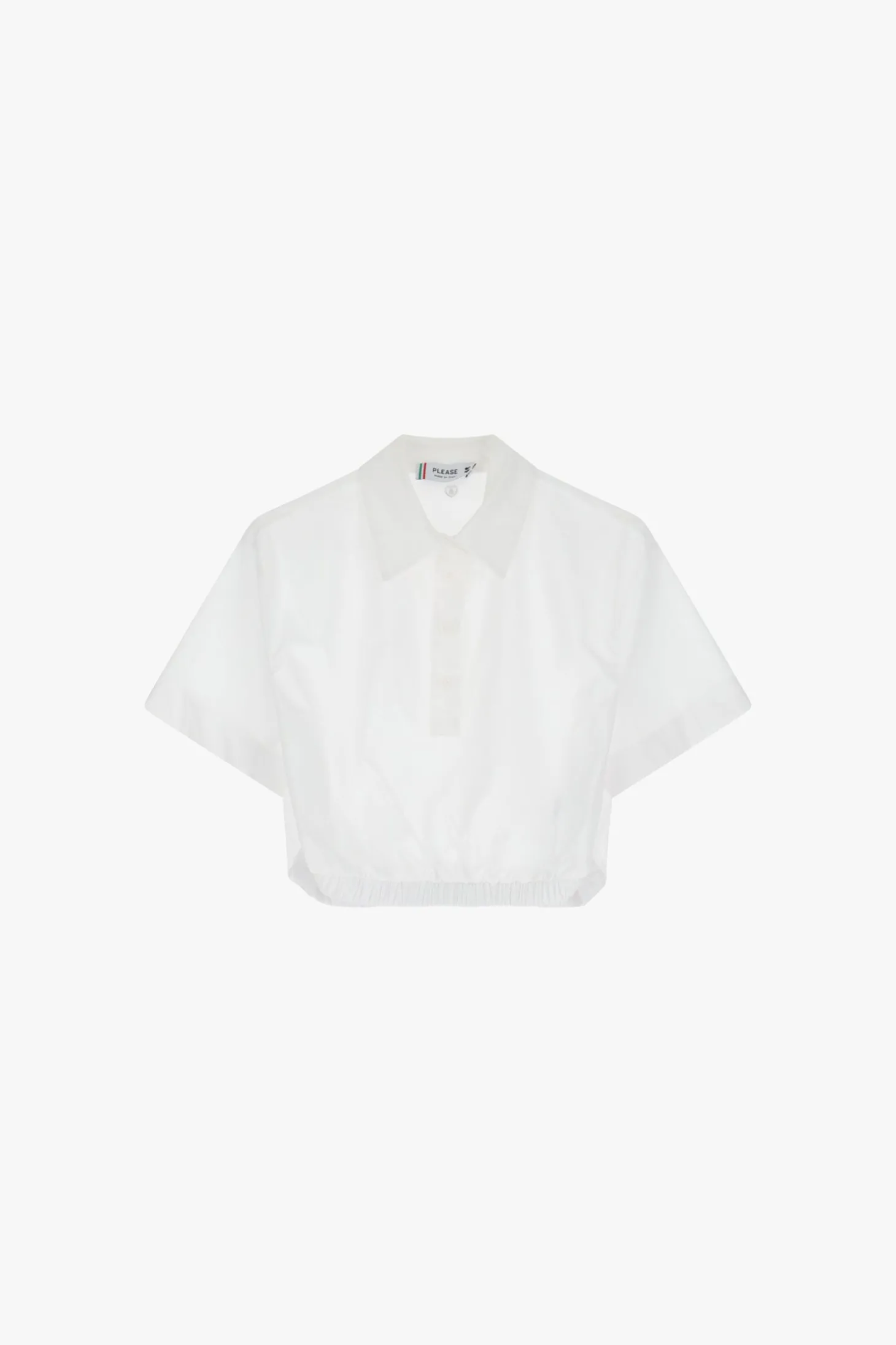 Camisa corta con cuello clásico