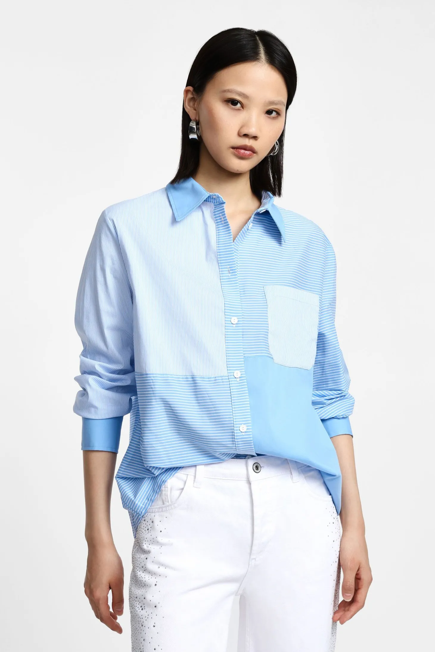 Camisa de rayas con botones