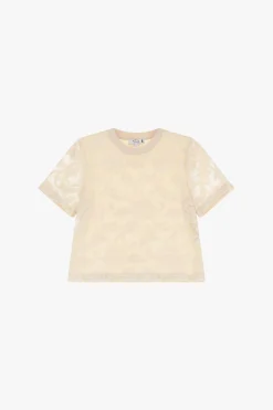 Camiseta con estampado floral manga corta