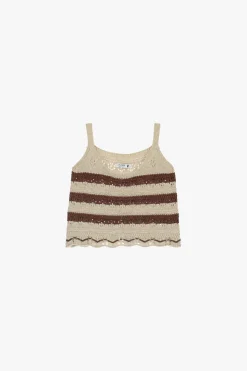 Camiseta con tirantes de punto