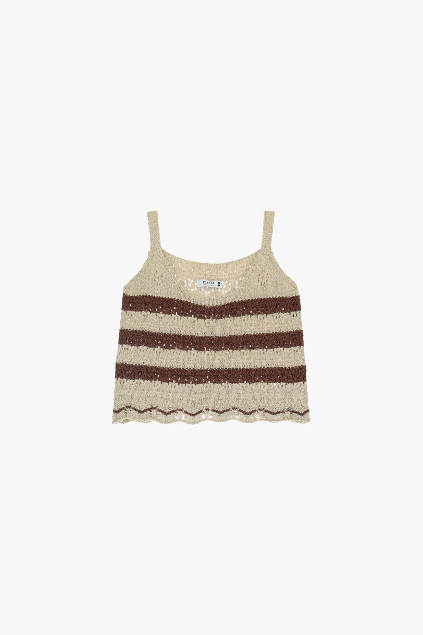 Camiseta con tirantes de punto