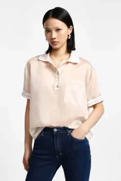 Camiseta cuello polo manga corta