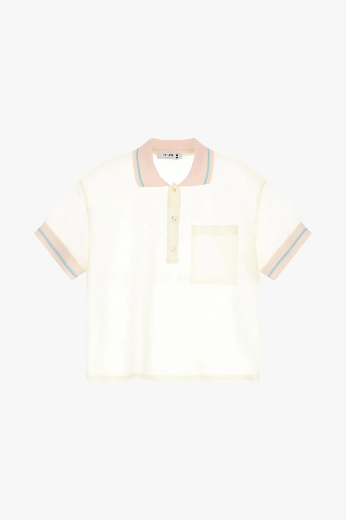 Camiseta cuello polo manga corta