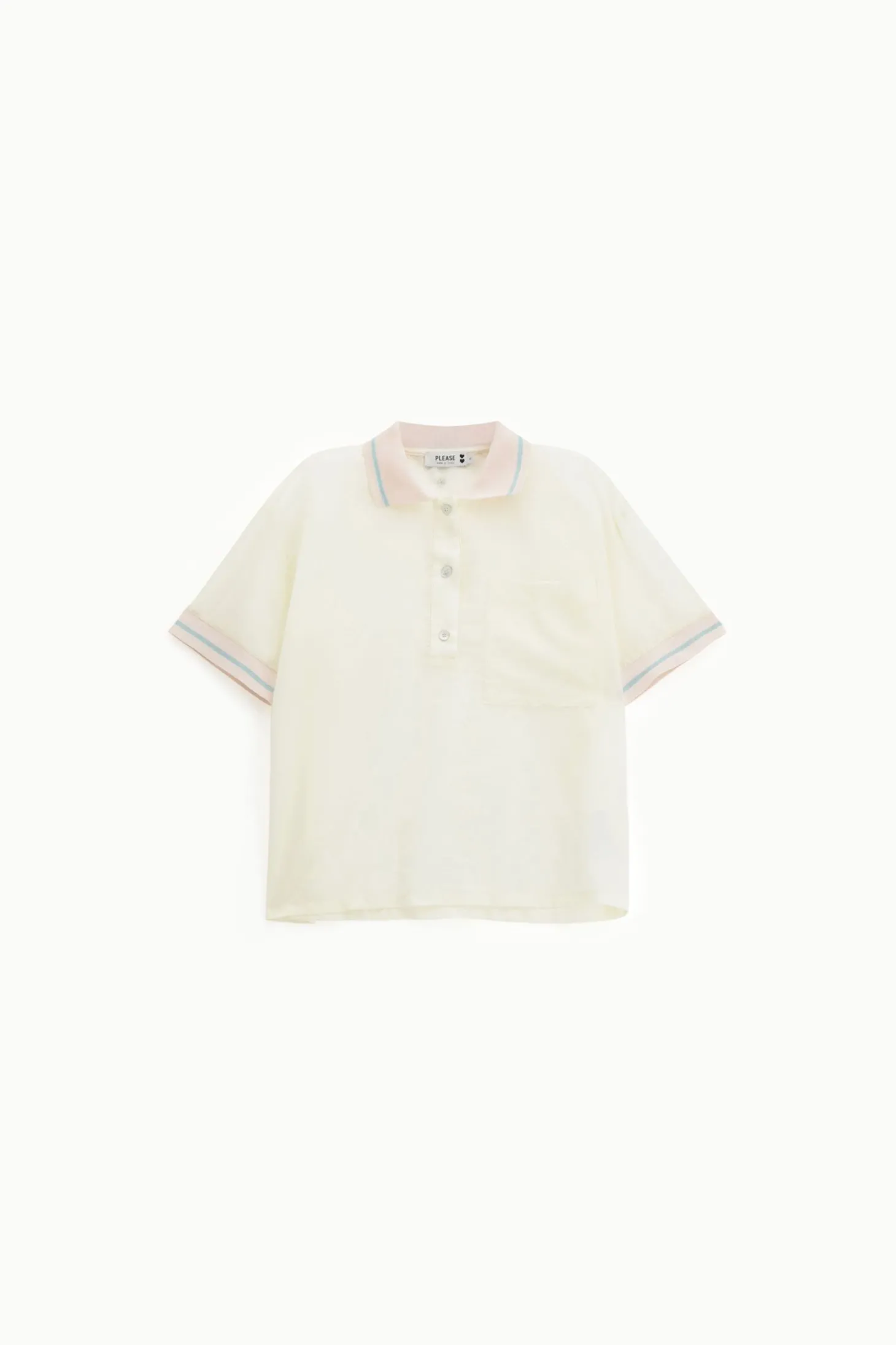 Camiseta cuello polo manga corta