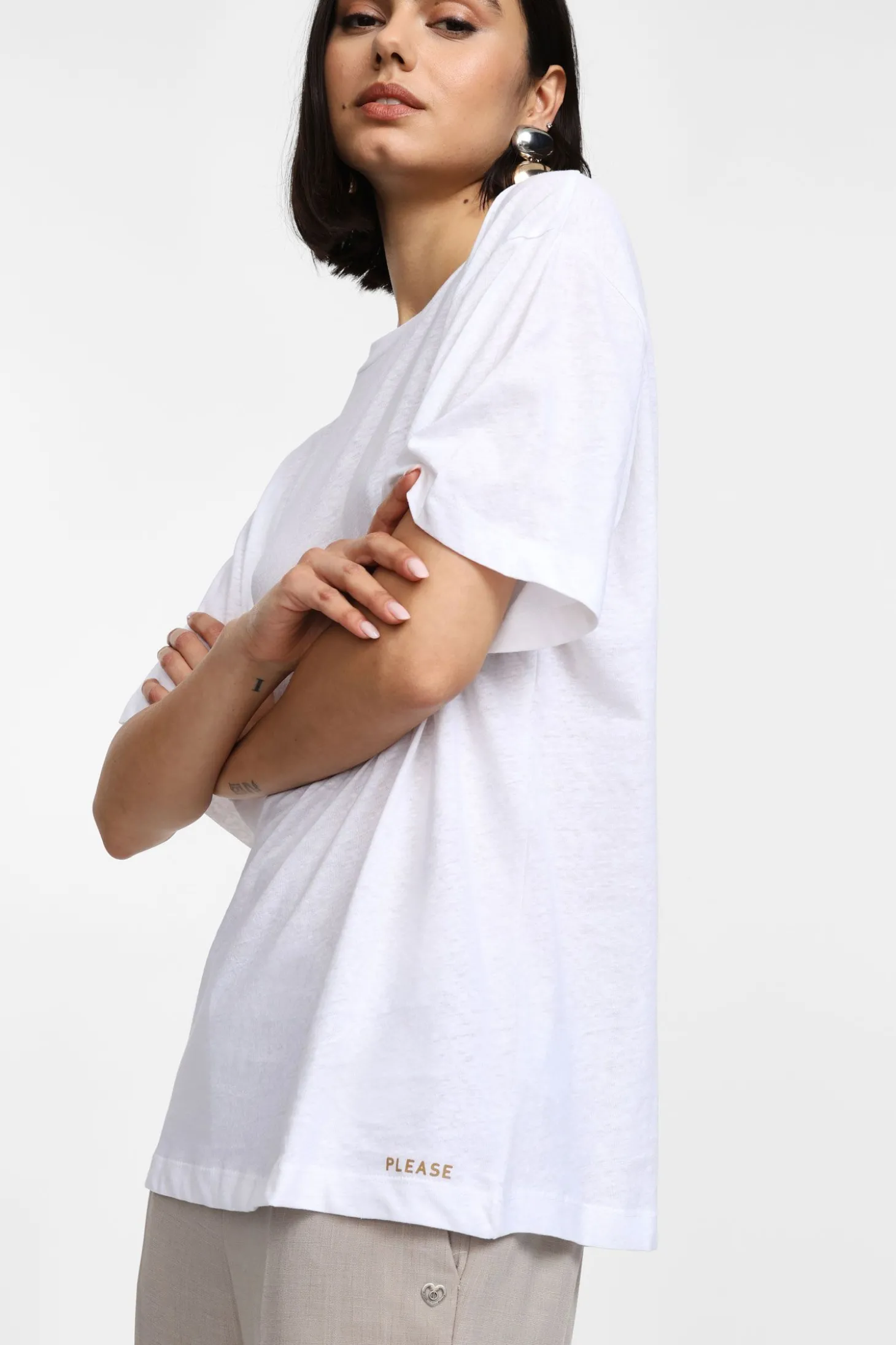Camiseta cuello redondo manga corta
