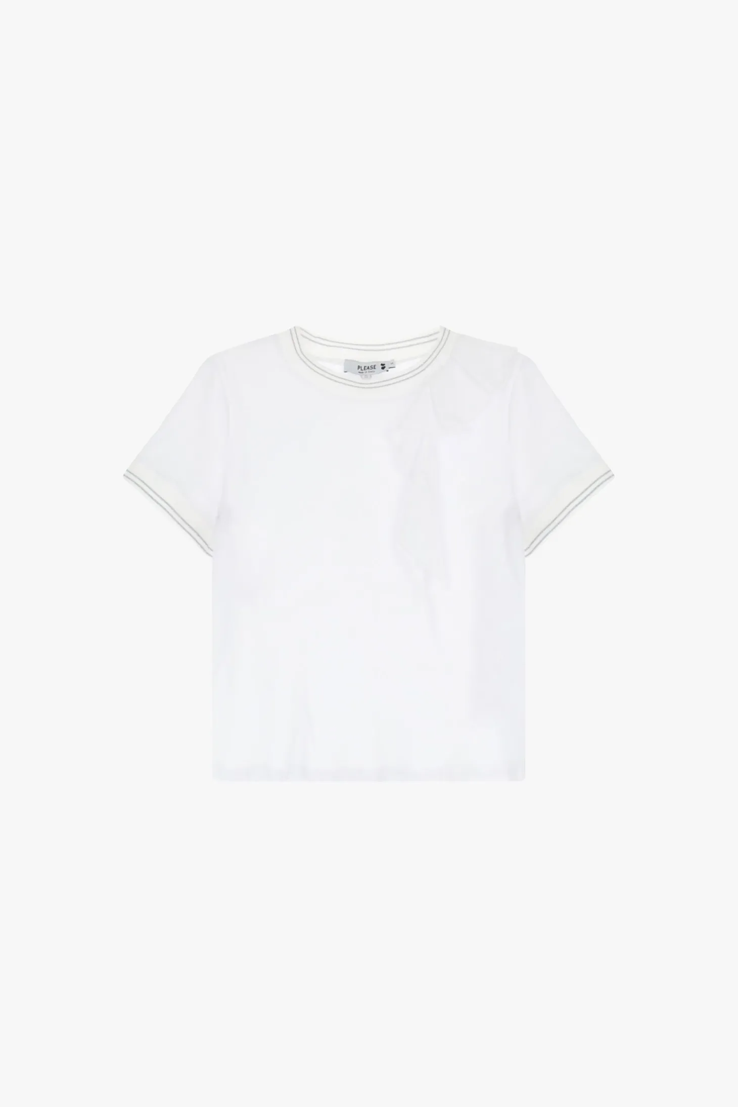 Camiseta de manga corta con volante