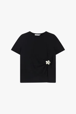 Camiseta de manga corta con detalle