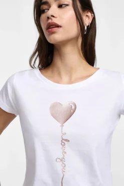 Camiseta estampada de manga corta