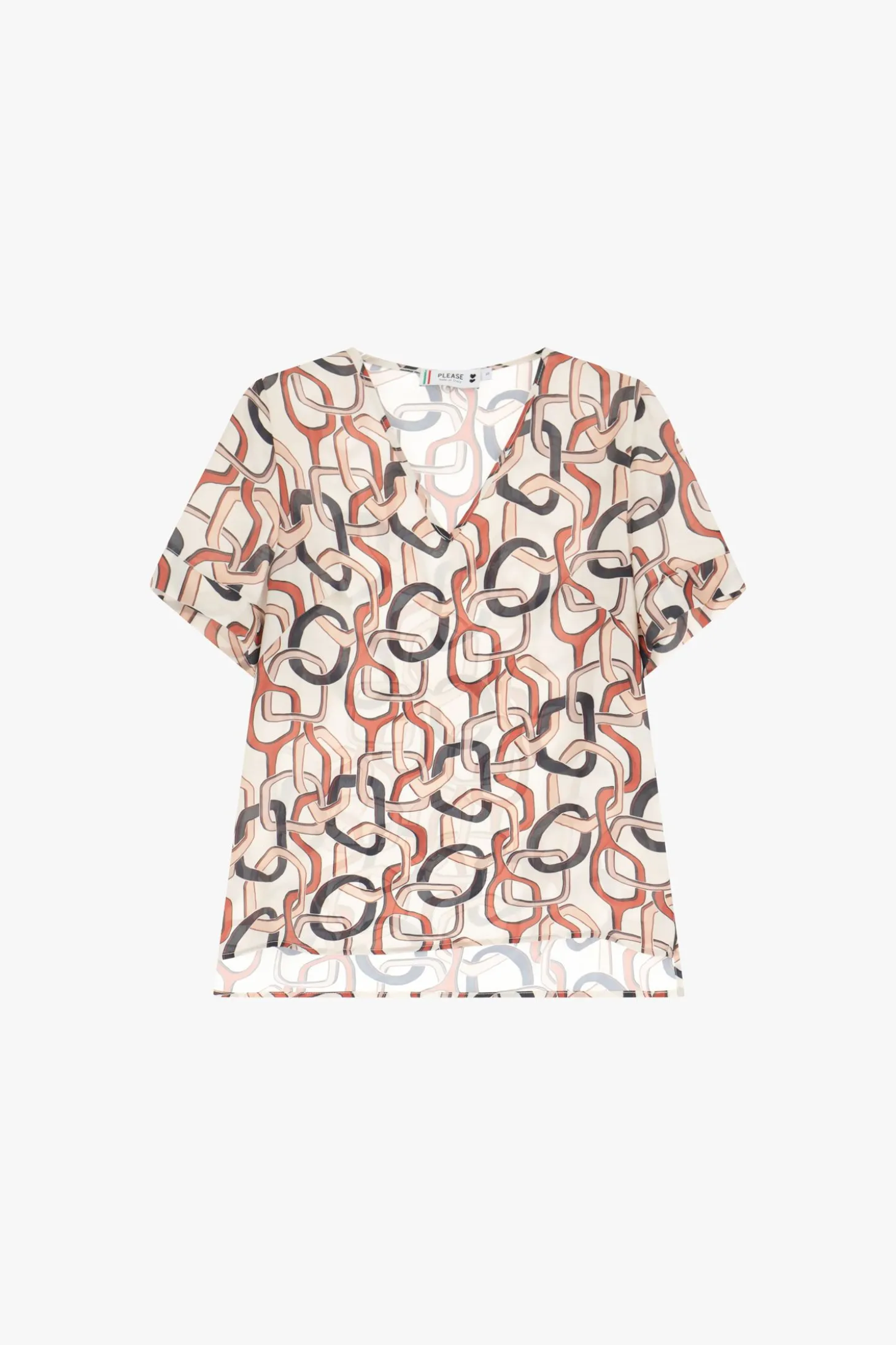 Camiseta estampada manga corta