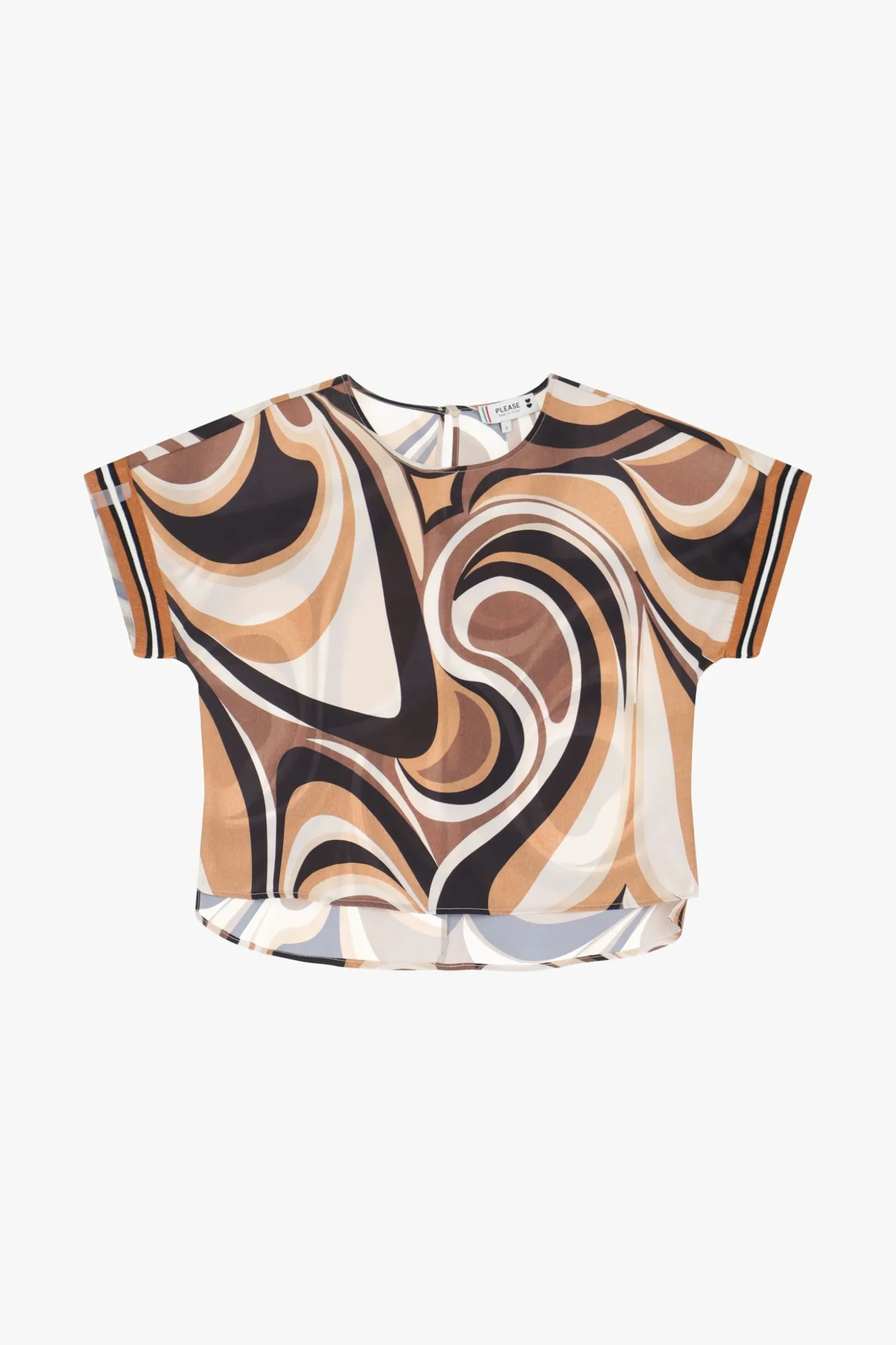 Camiseta estampada mangas cortas