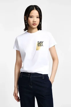 Camiseta manga corta estampada