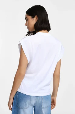 Camiseta sin mangas cuello redondo
