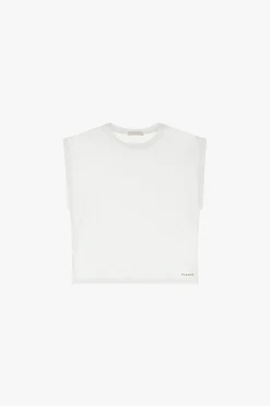 Camiseta sin mangas cuello redondo