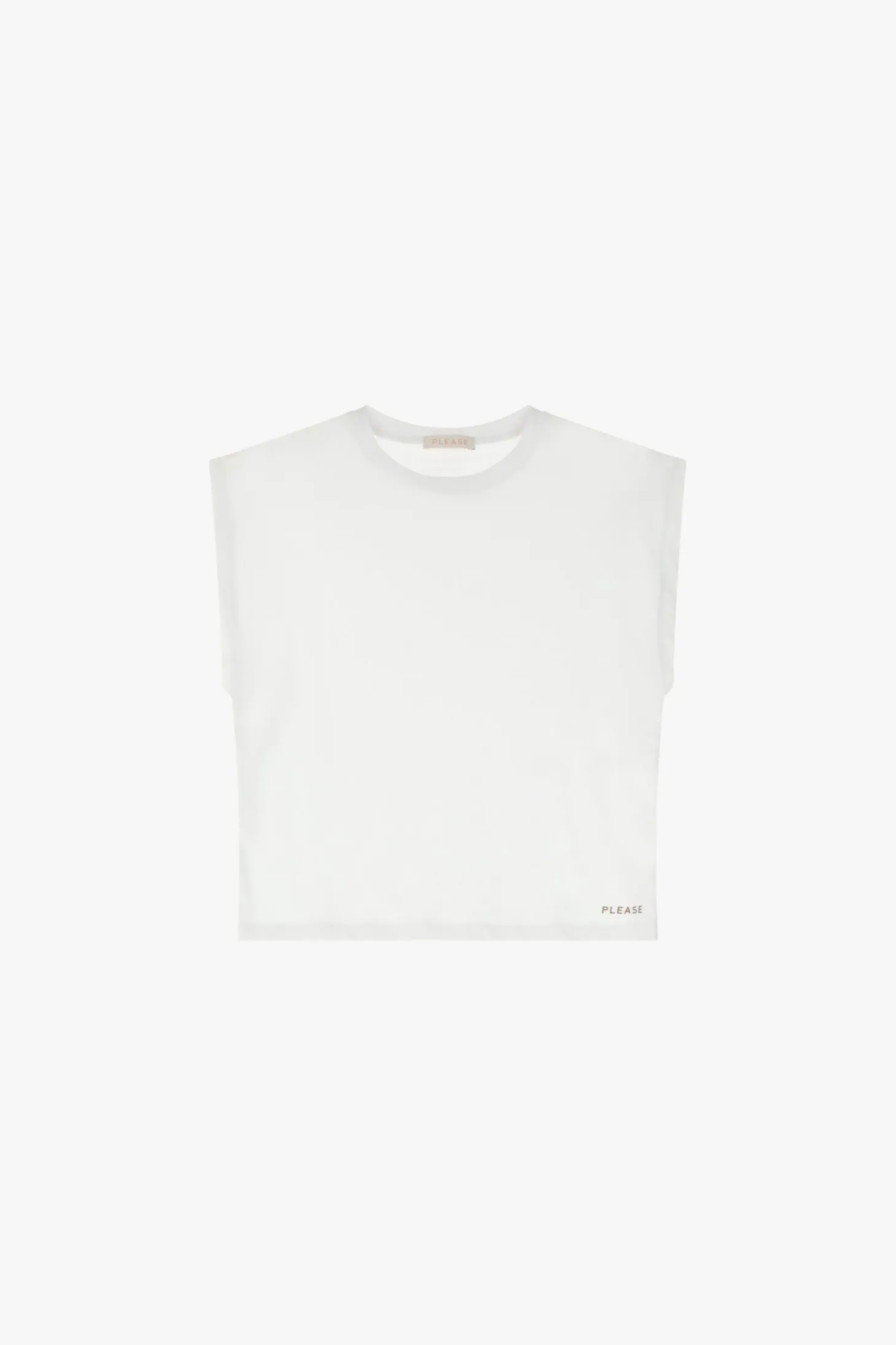 Camiseta sin mangas cuello redondo