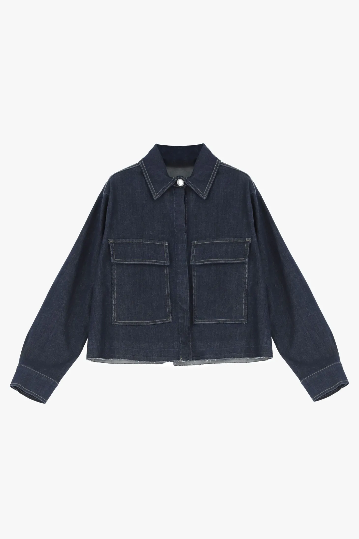 Chaqueta denim con maxi bolsillos