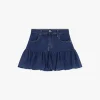 Falda globo corta de denim