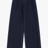 Jeans a zampa con vita media