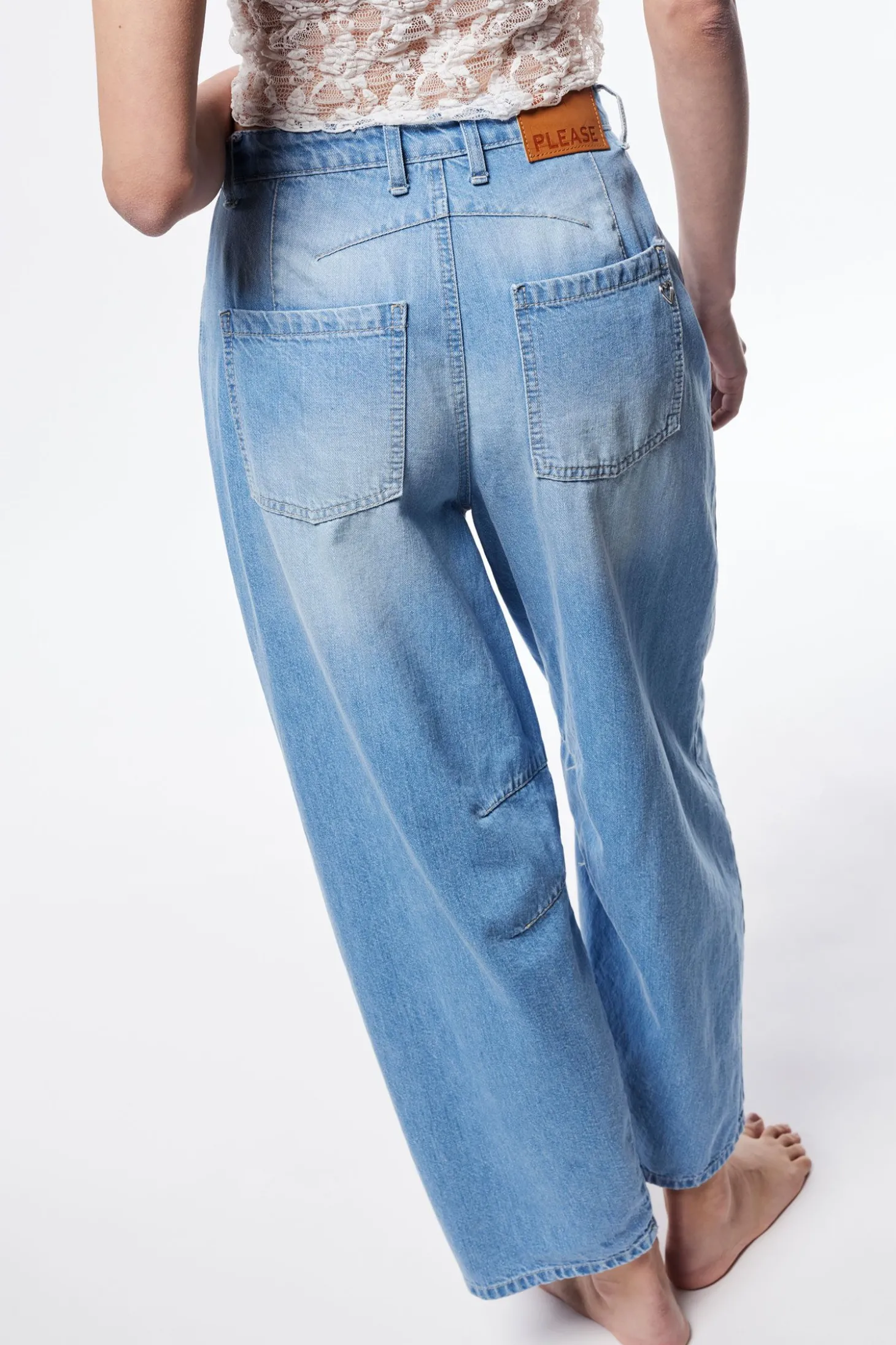 Jeans baloon a vita alta
