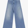 Jeans flare con vita media e tasche