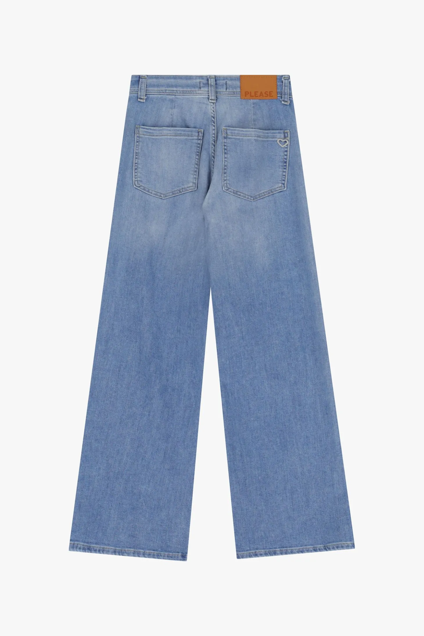 Jeans flare con vita media e tasche