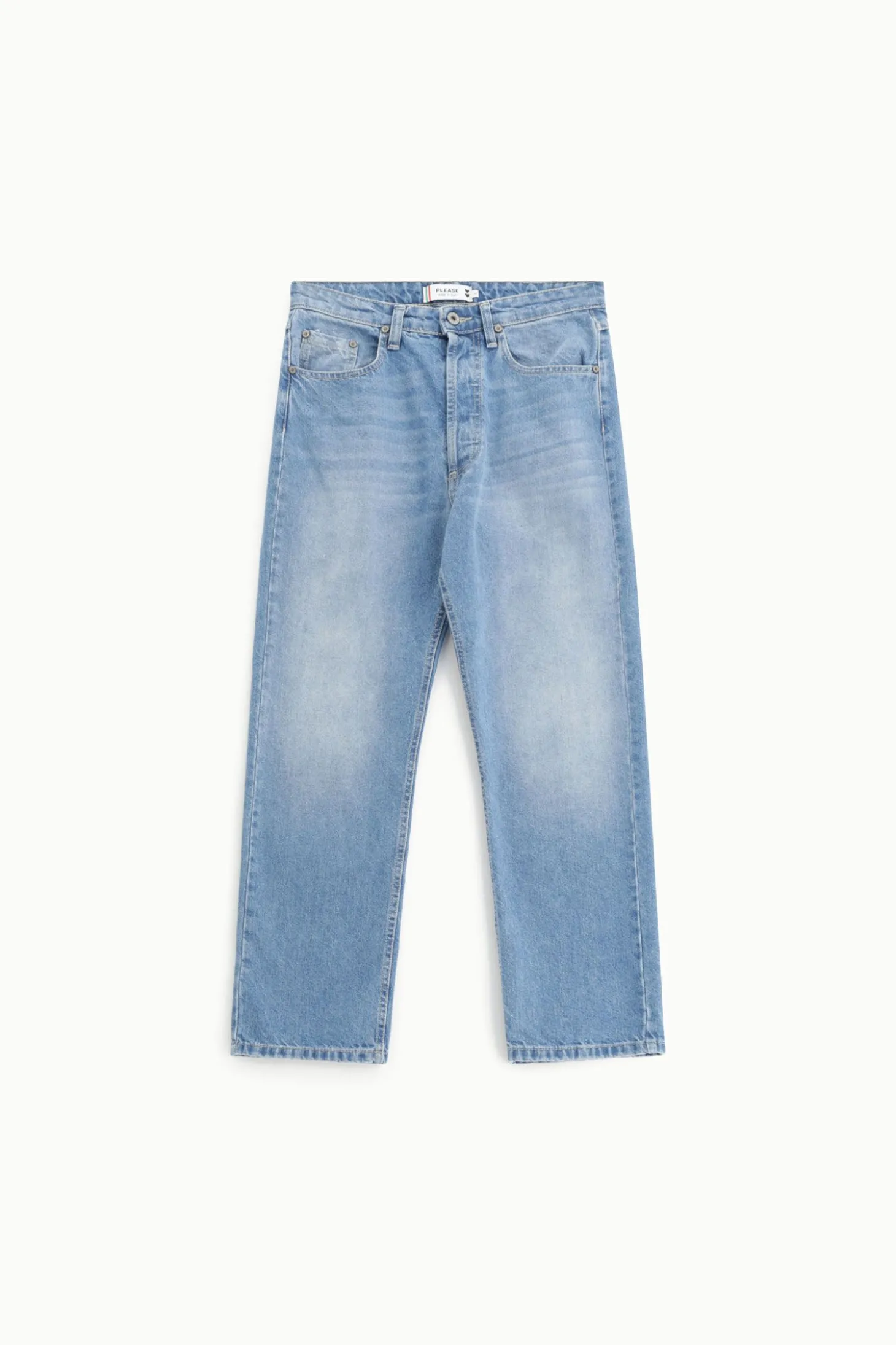 Jeans mom-fit vita alta