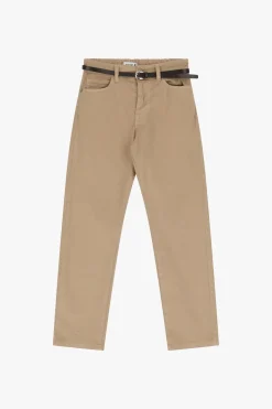 Jeans rectos con cinturón ajustable