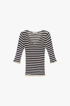 Jersey a rayas con cuello en v