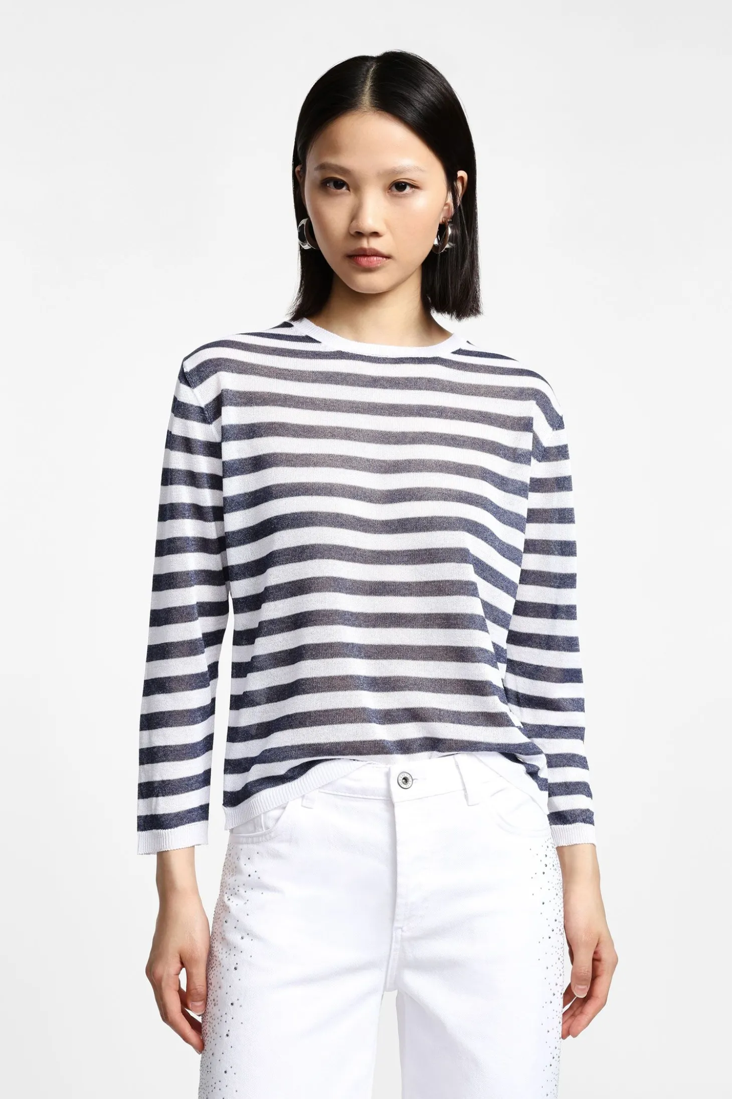 Jersey de rayas con mangas largas