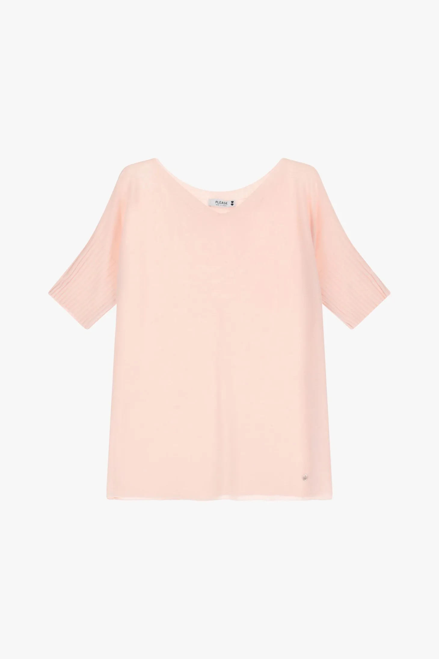 Jersey escote en v y mangas medias