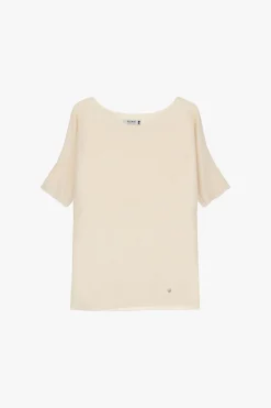 Jersey escote en v y mangas medias