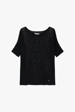 Jersey escote en v y mangas medias