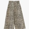 Pantalón culotte con estampado animal