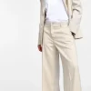 Pantalones anchos a rayas