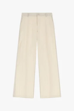 Pantalones anchos a rayas