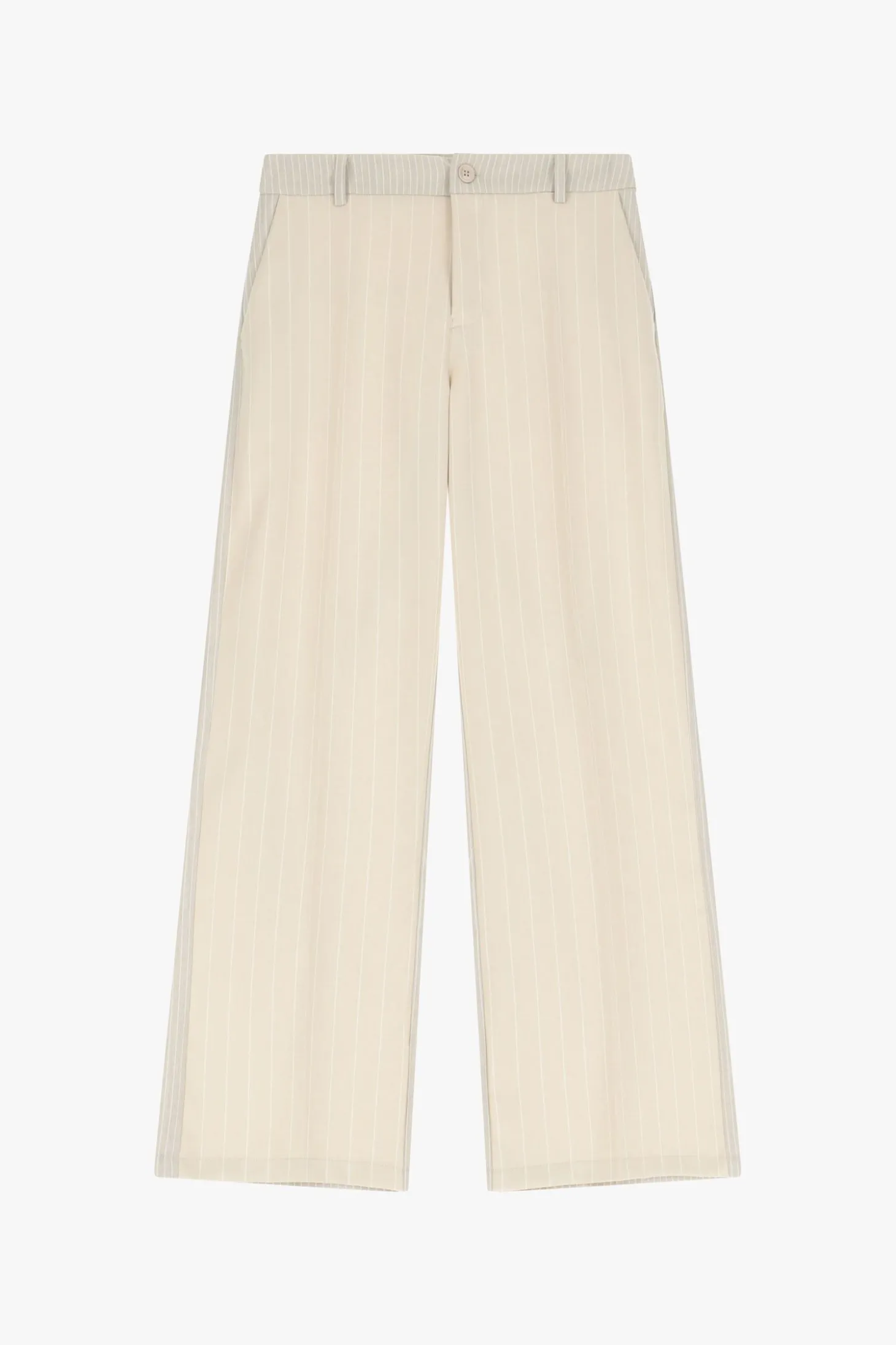 Pantalones anchos a rayas