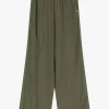 Pantalones anchos de color sólido