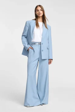 Pantalones anchos de tiro alto