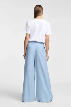 Pantalones anchos de tiro alto