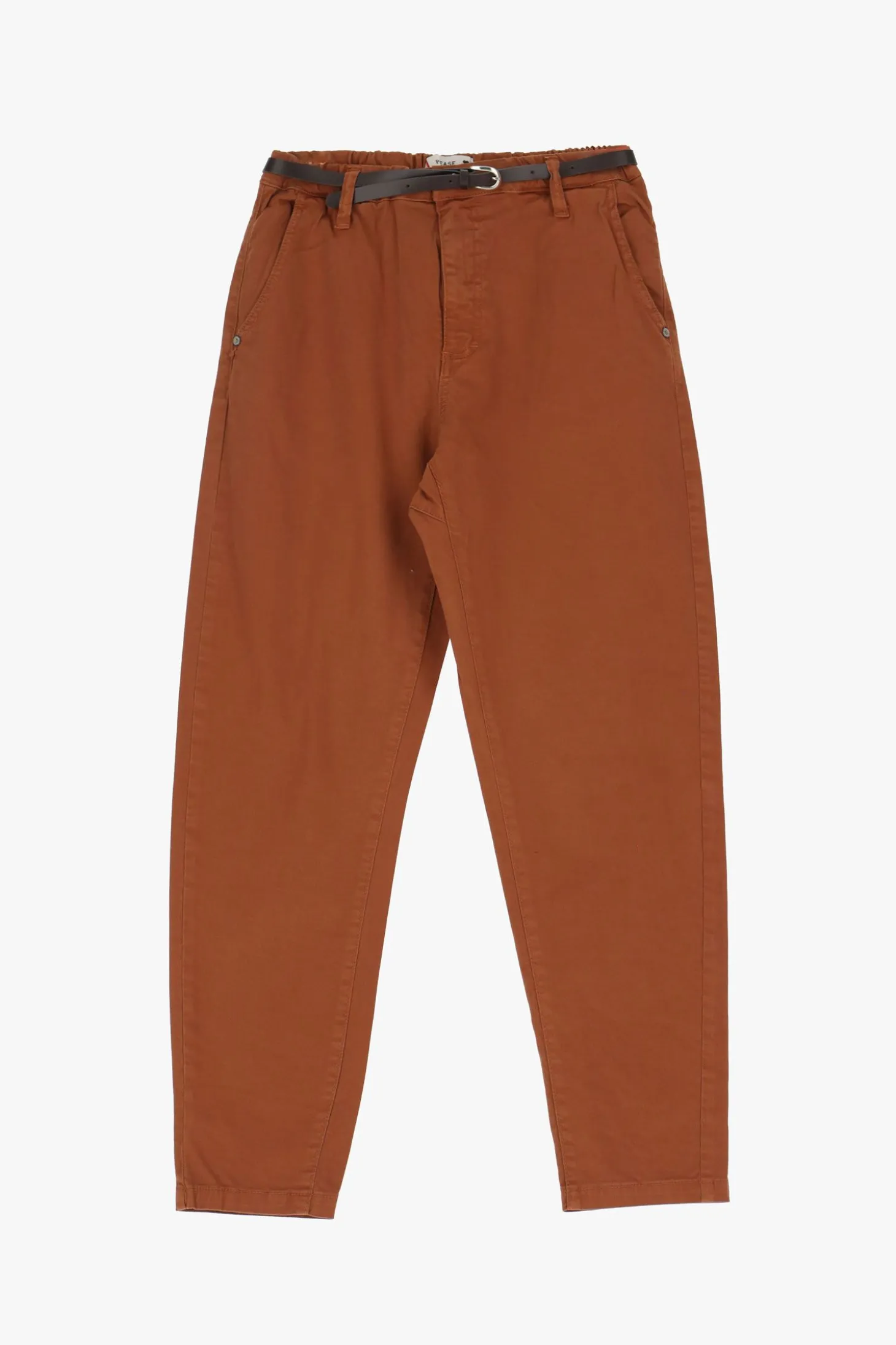 Pantalones chino con cinturón medio