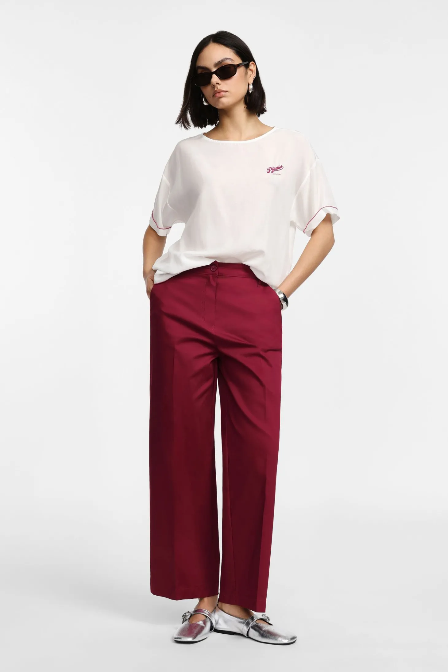 Pantalones chinos de pierna recta