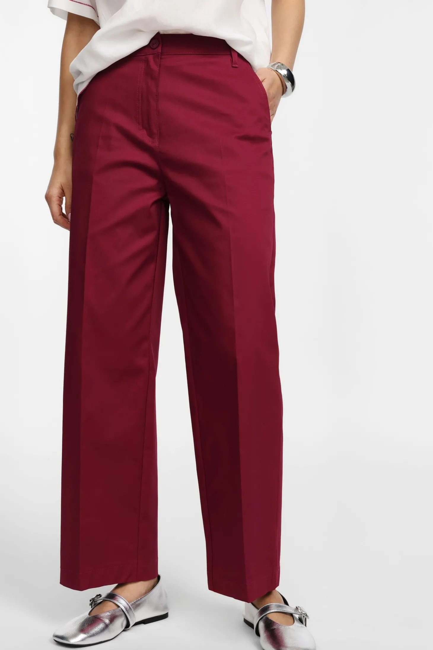 Pantalones chinos de pierna recta
