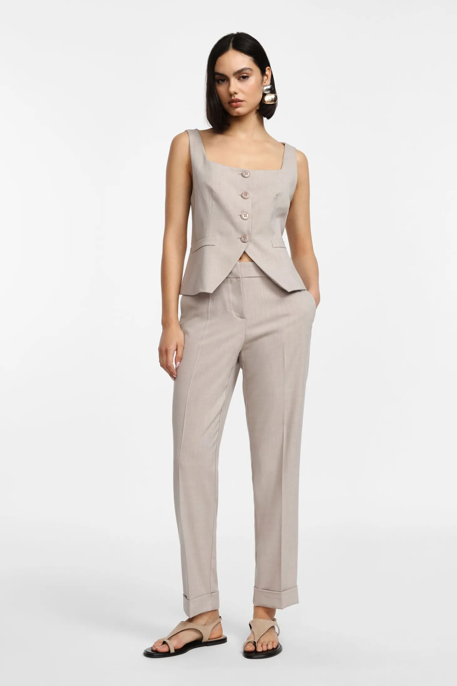Pantalones de ajuste medio
