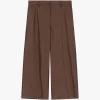 Pantalones de cuero sintético pierna ancha