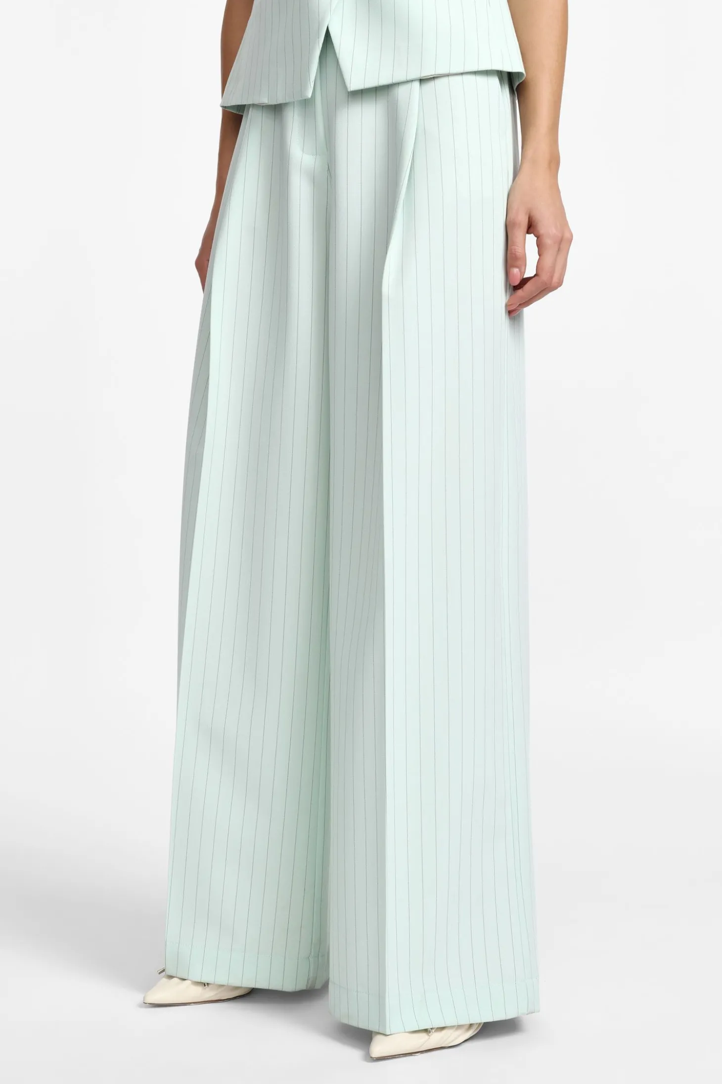 Pantalones palazzo de rayas