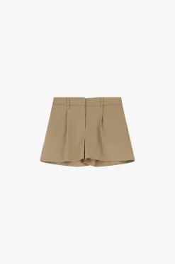 Shorts con cinturón y bolsillos verticales